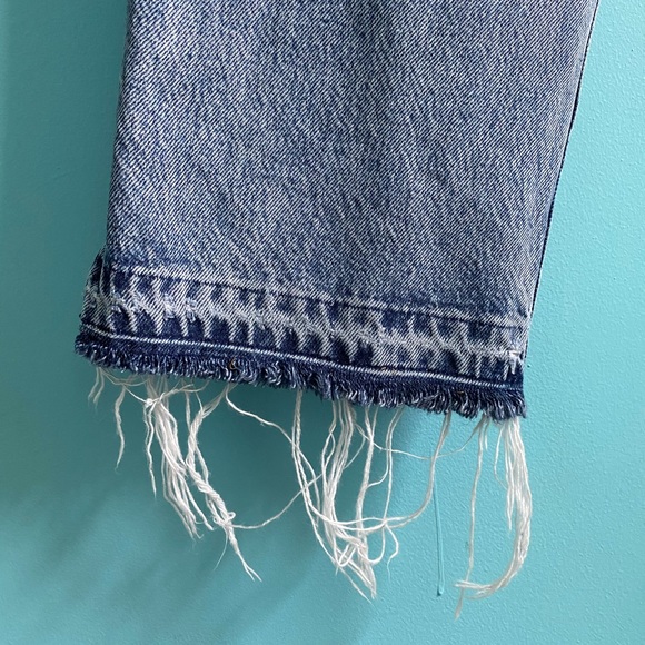 High Waisted Distressed Free People Denim - Picture 3 of 7